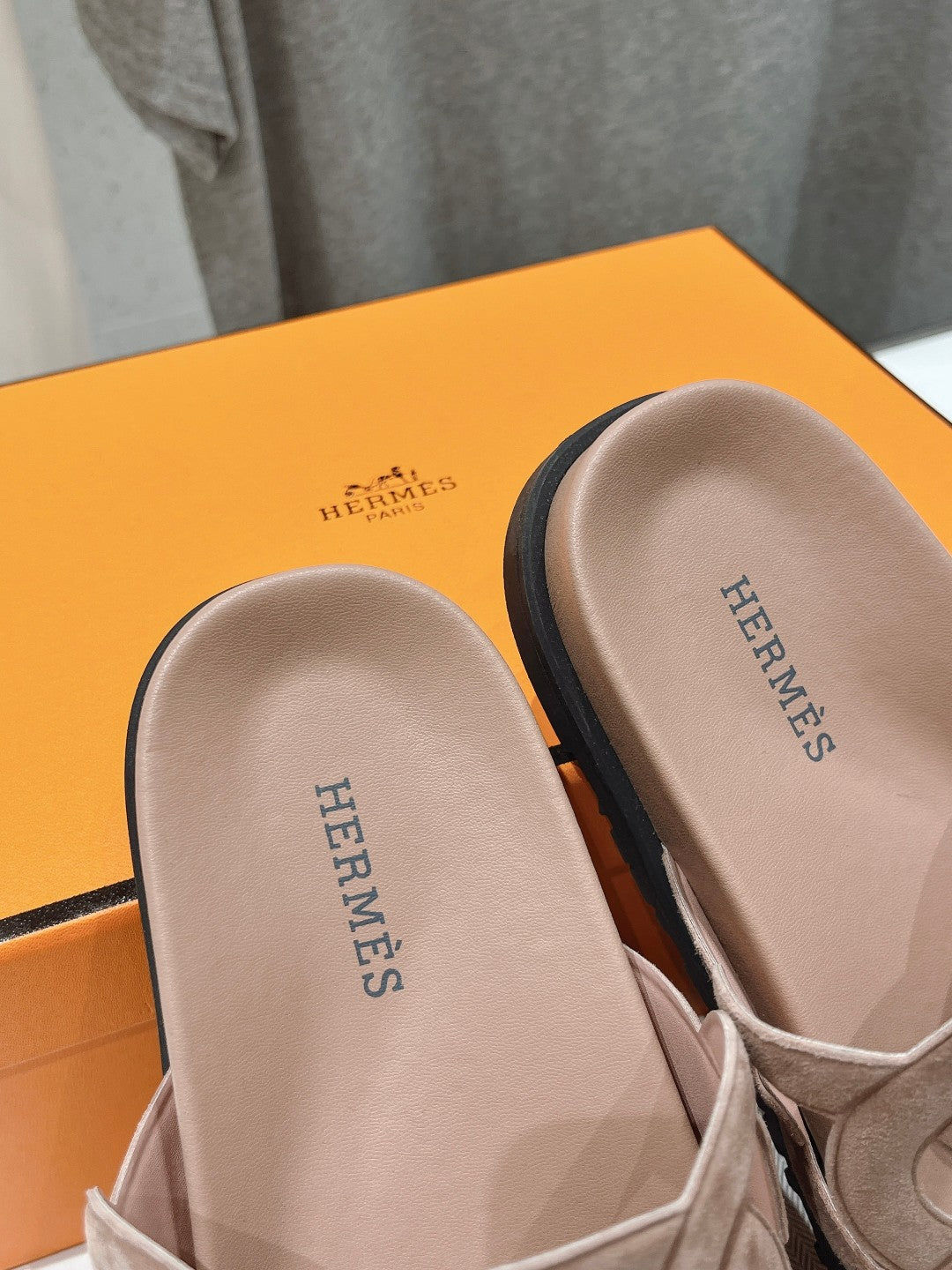 EXTRA SANDAL PASTEL PINK NUDE CALFSKIN、mysite、Cacoeks