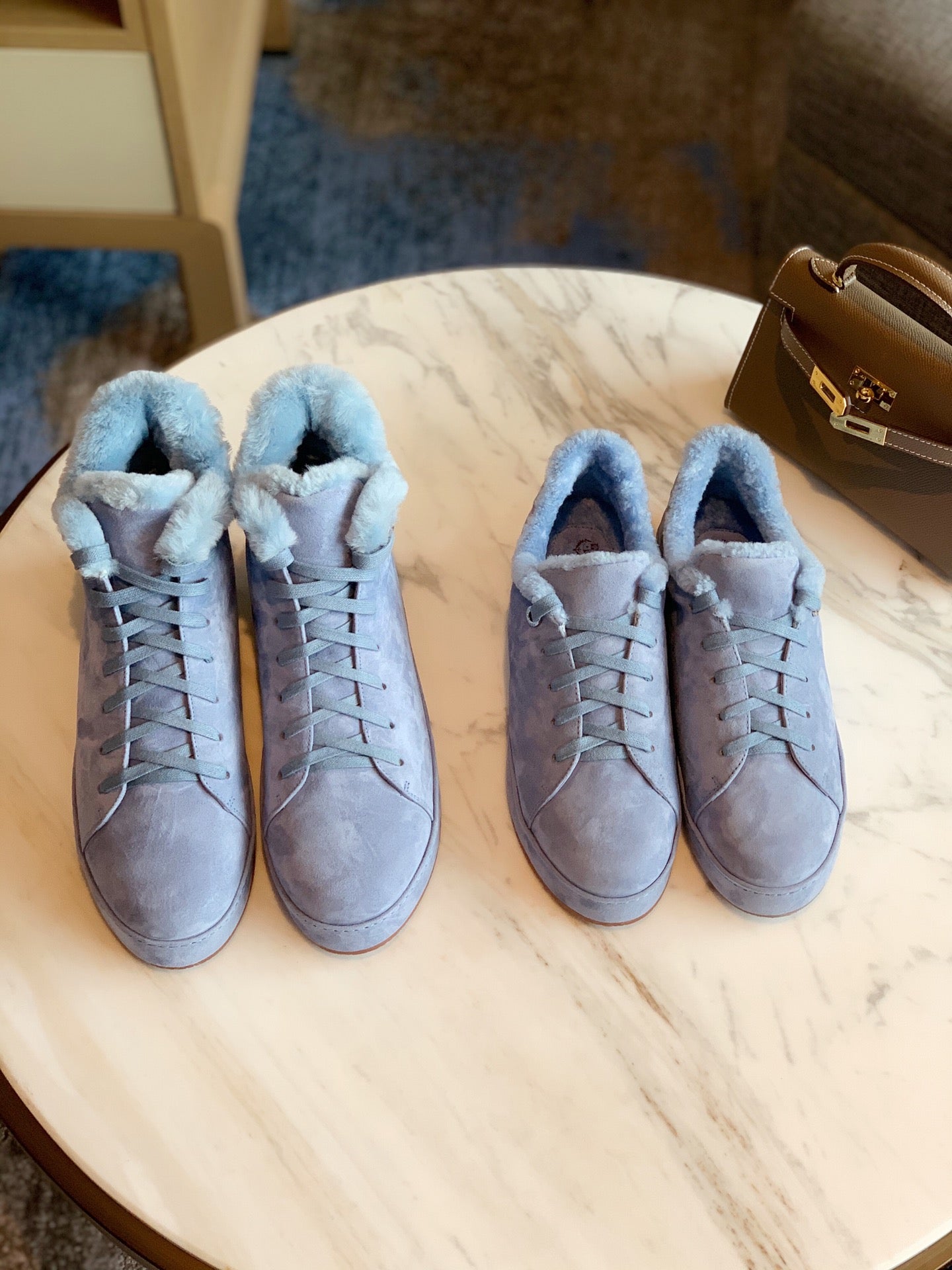 LP WINTER NUAGES SNEAKERS SAPPHIRE LAMBSKIN、mysite、Cacoeks
