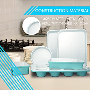 Bake pan set, Oven Baking Pan set, Tray Pan set, Oven tray pan set, Kitchen Bake Pan Set