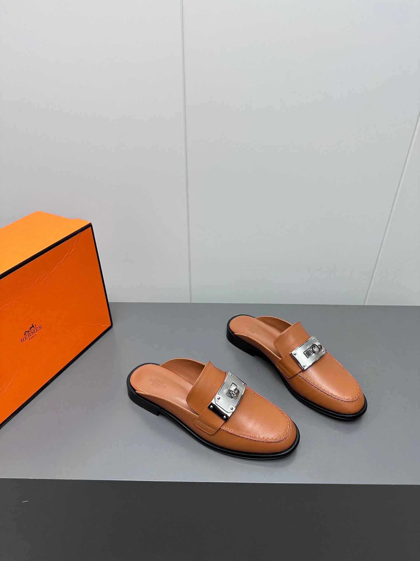 0Z MULE IN BRONZE BROWN LAMBSKIN、mysite、Cacoeks