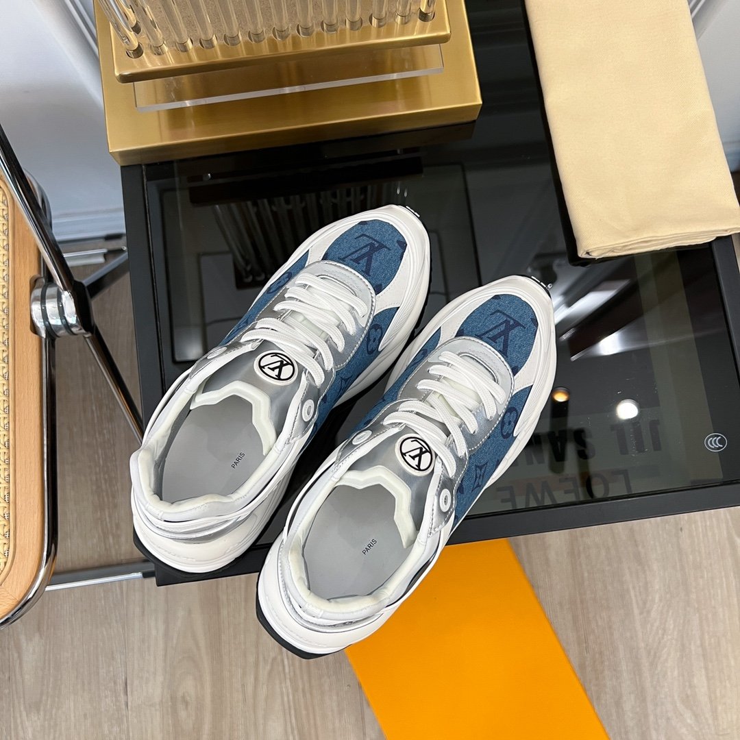 LV RUN 55 SNEAKER BLUE GRAY、mysite、Cacoeks