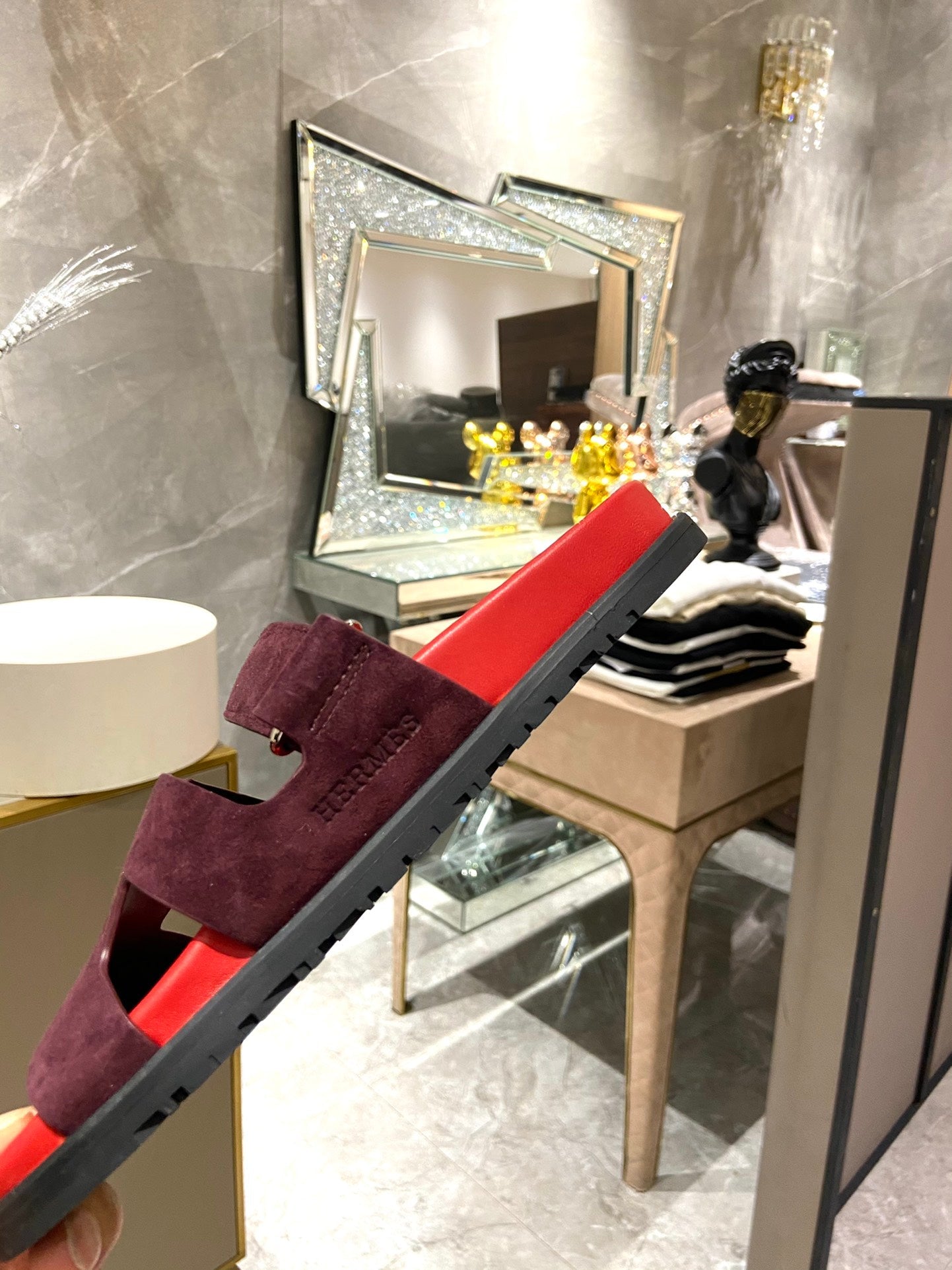 CHYPRE SANDAL CHERRY MIX JAM SUEDE、mysite、Cacoeks