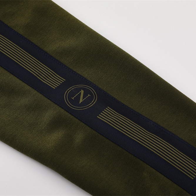 ManixJersey.com | Napoli 24-25 Hooded Jacket Training Tracksuit - Army Green Top and Deep Blue Pants -Customize Name, Number and Patch | Worldwide Shipping