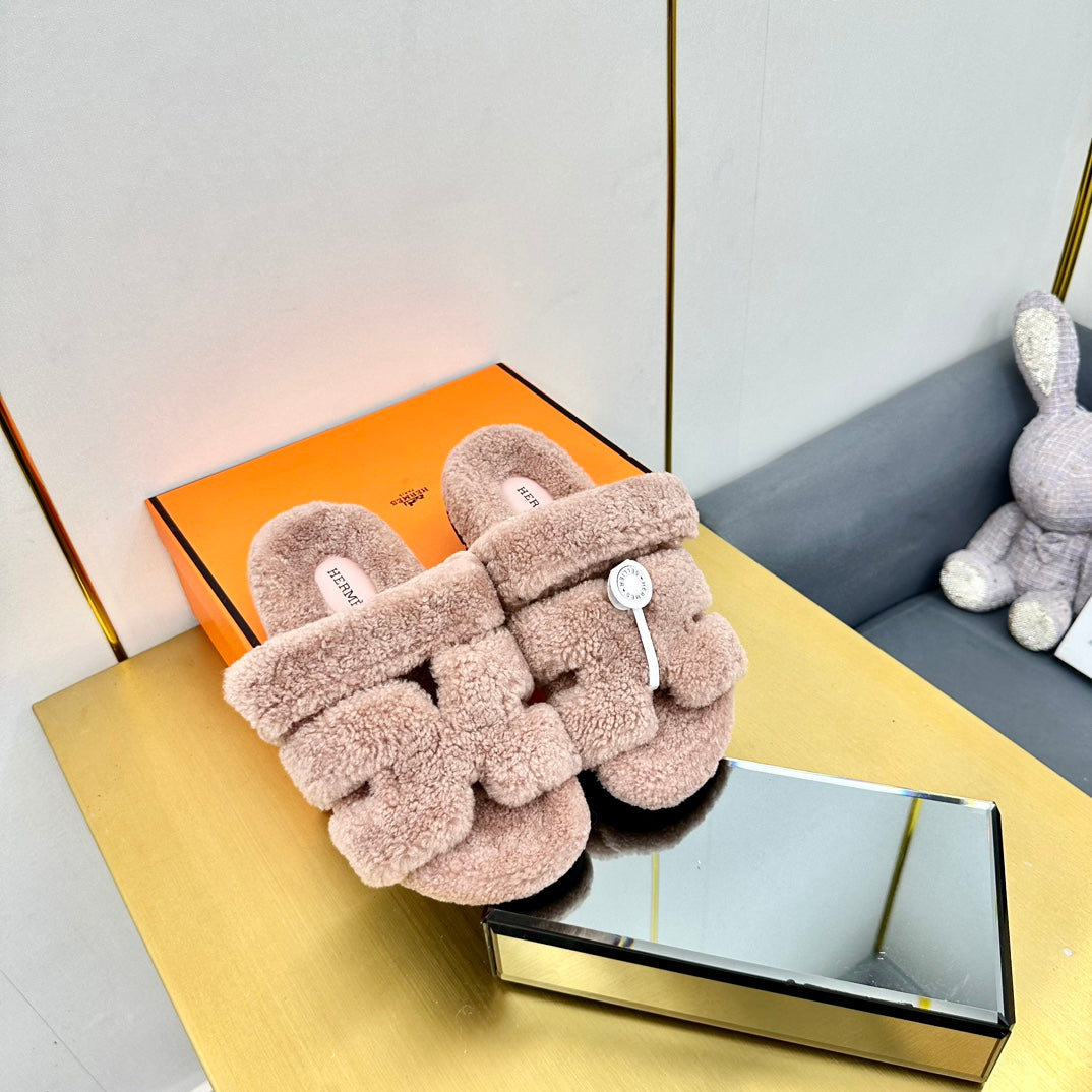 CHYPRE SANDAL LIGHT BROWN SHEARLING、mysite、Cacoeks