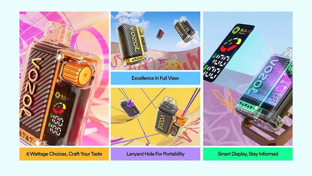 Vozol Vista 20000 Vape | 6-level Adjustable | 20 Flavours