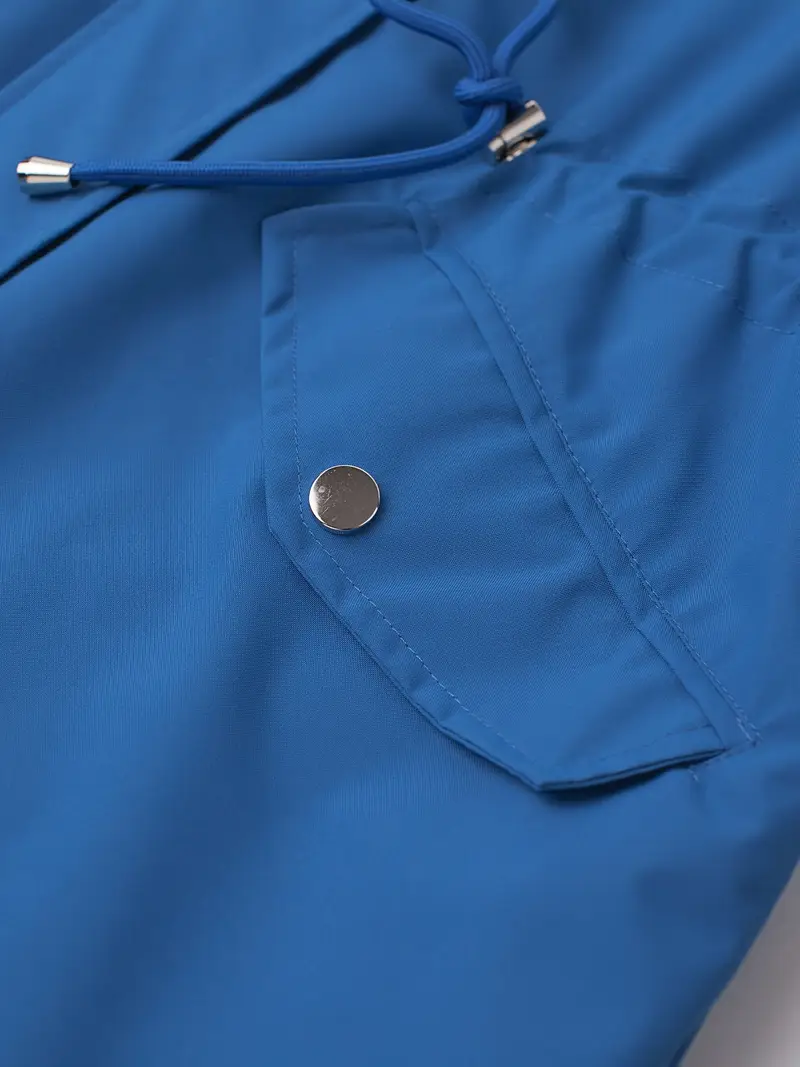 womens beige hooded zip up trench coat with drawstring waist multiple pockets casual long sleeve jacket for fall winter machine washable Product details 11