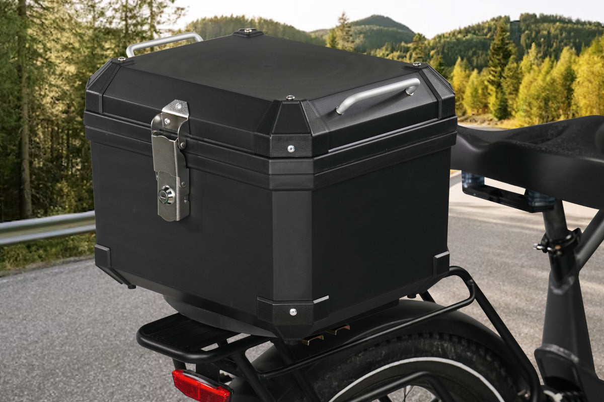 45L Ebike Rear Rack Top Case with Security Lock、mySite、bearsvspackers