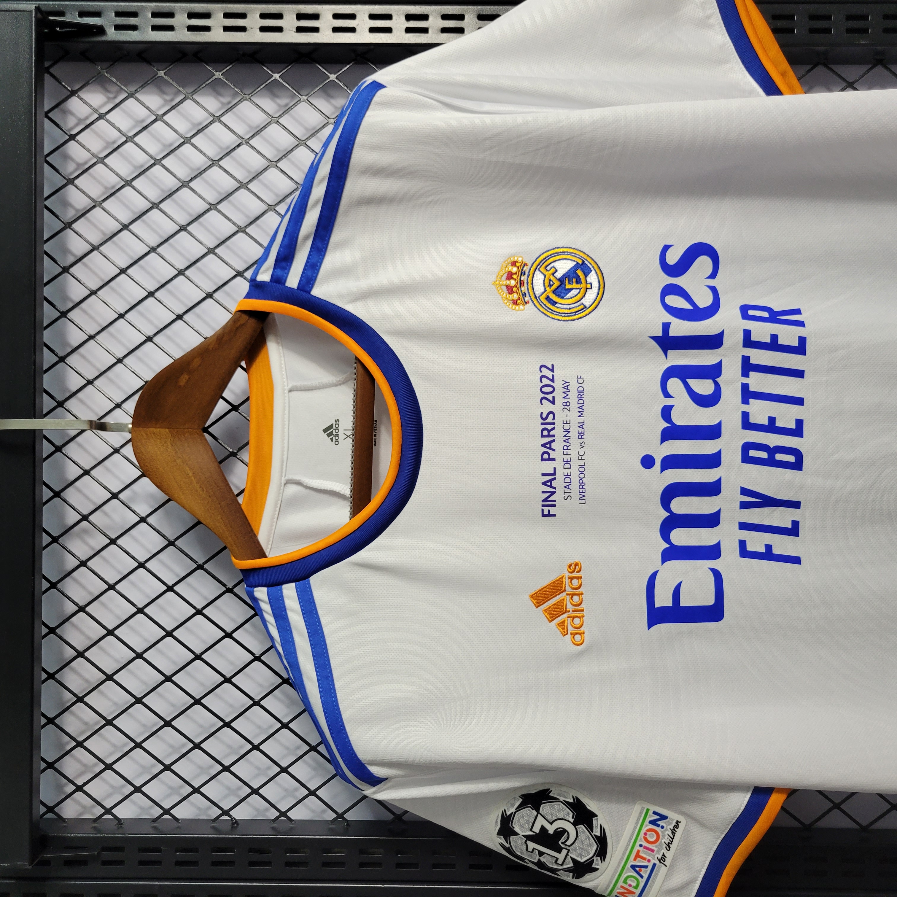 GlobeJersey-Retro Real Madrid 21-22 Home Stadium Jersey - Champions League Final
