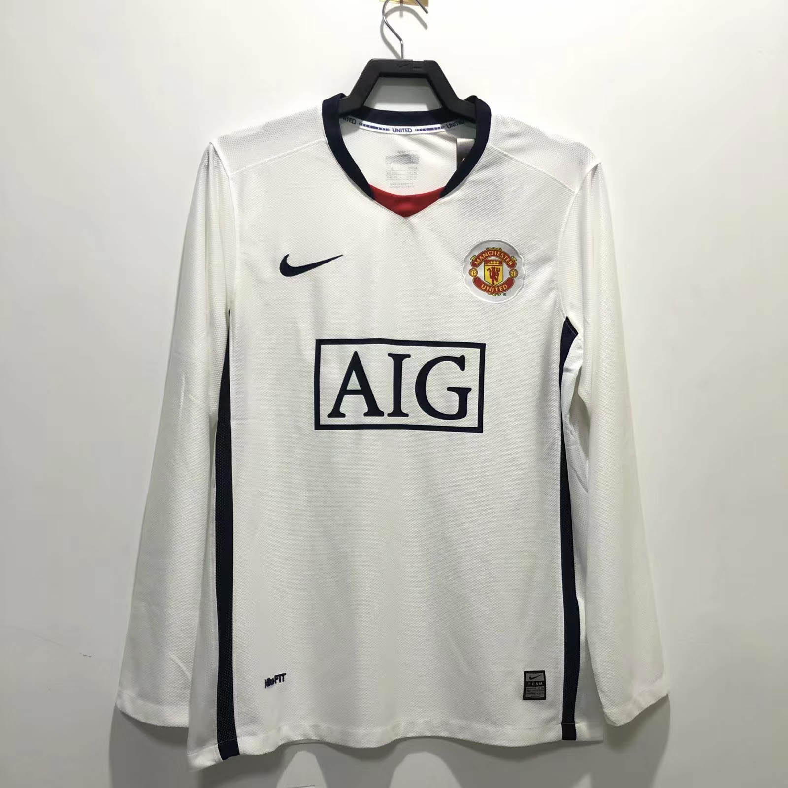 2008/2009 Long Sleeve Retro Manchester United Away Football Shirt 1:1 Thai Quality:football jersey mysite: unitedjerseyfootball 邓江浪:football