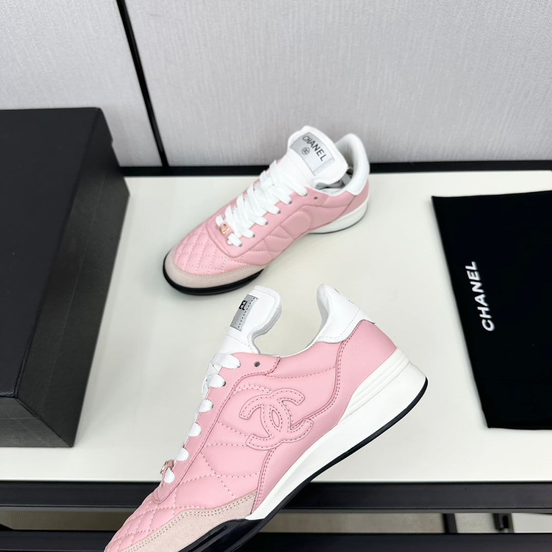 SPORTS SHOES IN LIGHT PINK CALFSKIN、mysite、Cacoeks