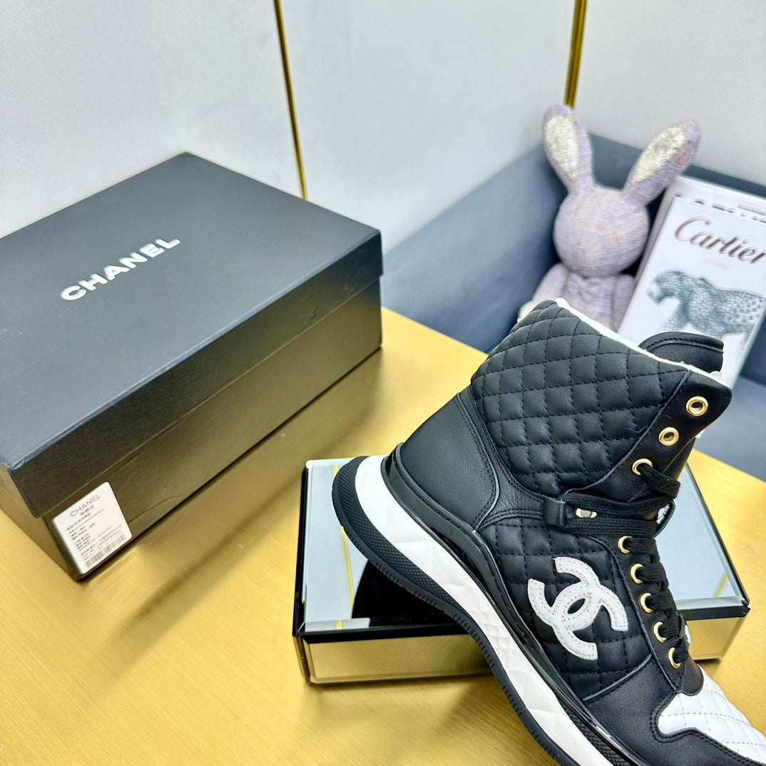 ATHLETIC SHOES IN BLACK CALFSKIN、mysite、Cacoeks