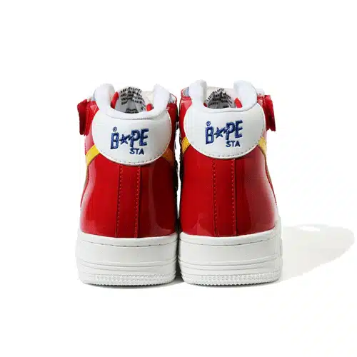BAPESTA Red Mid Shoes、mysite、Cacoeks