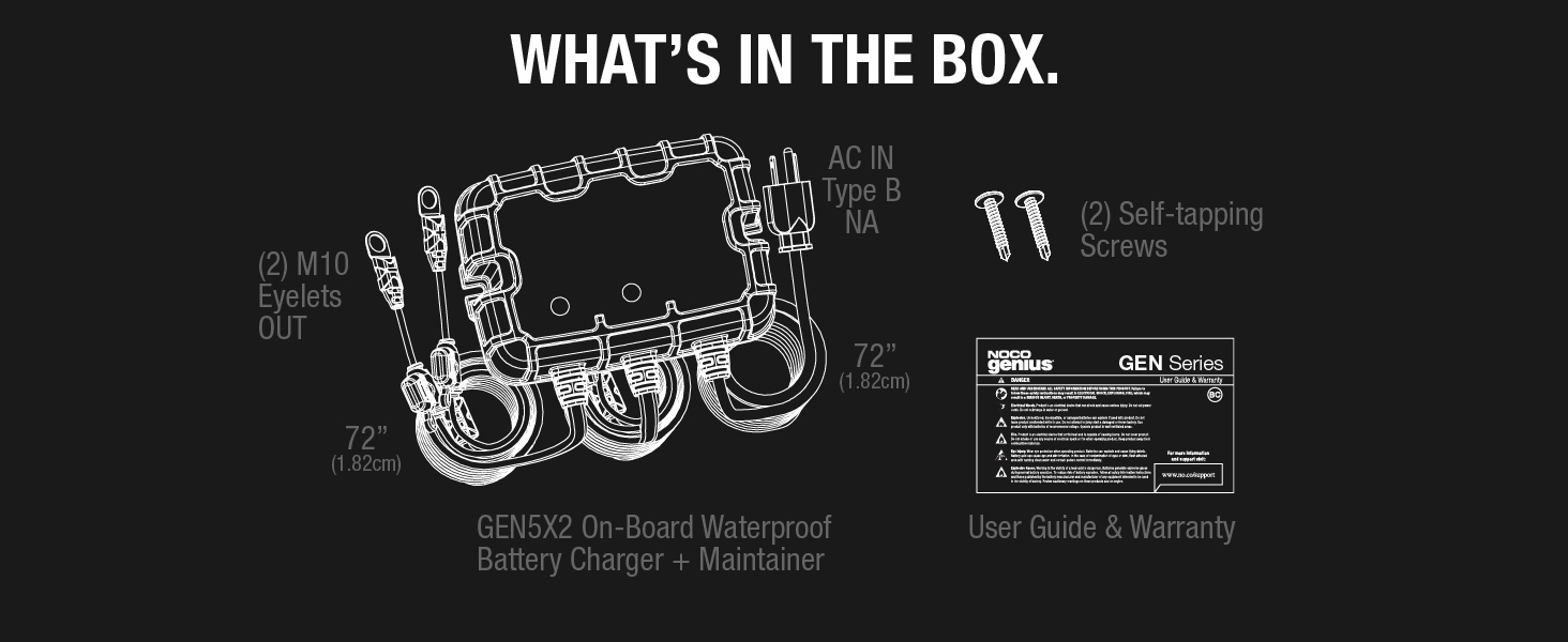 GEN5X2, 2-Bank, 10-Amp Fully-Automatic Smart Marine Charger, 12V Onboard Battery Charger