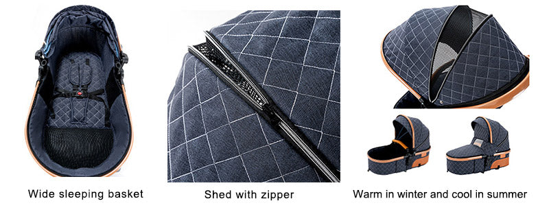 Wide and comfortable sleeping basket,Warm in winter and cool in summer, Shed with zipper
