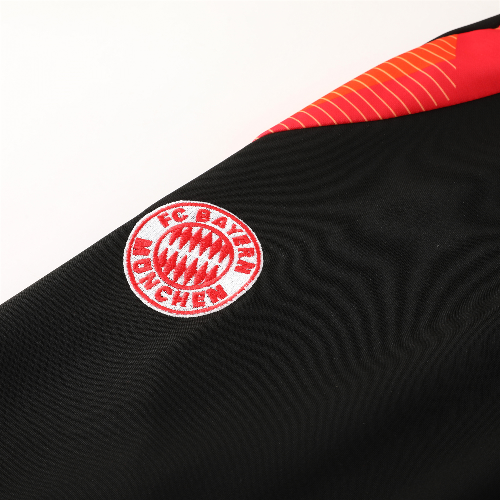 Higojerseys-Bayern Munich 24-25 Jacket Training Tracksuit - Red & Black
