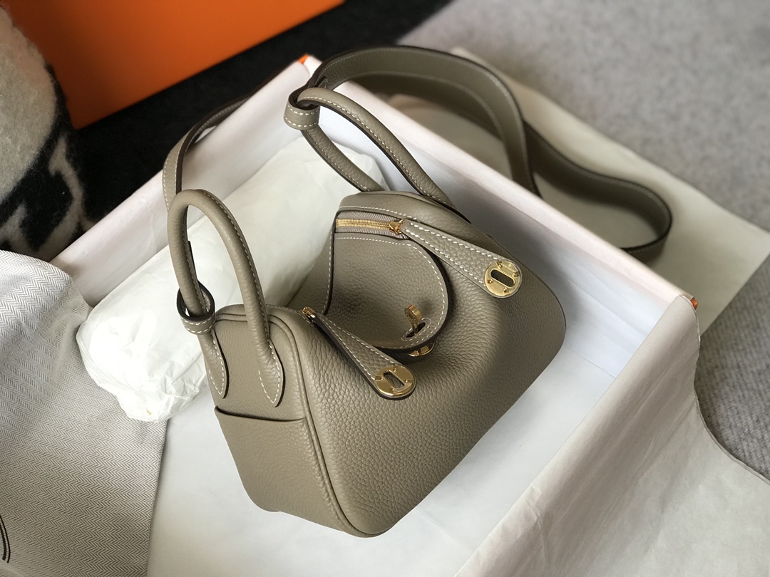 Original Copy Hermes Mini Lindy Leather Bags More Colors-2