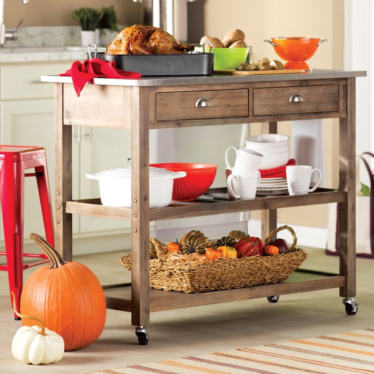 Courtright Metal Kitchen Cart