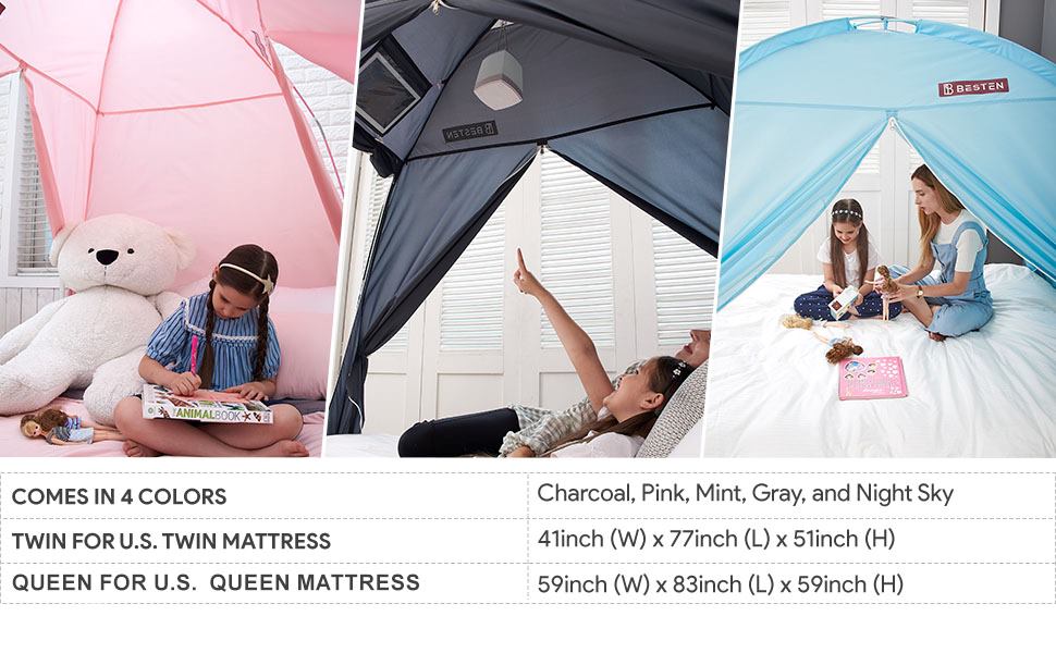 Besten Privacy Bed Tent, bed tent twin, bunk bed tent, canopy bed queen, bed canopy