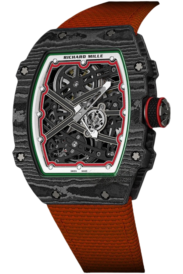 Richard Mille RM 67-02 Italy Edition Super Clone Watch – Carbon Fiber Italian Flag Replica
