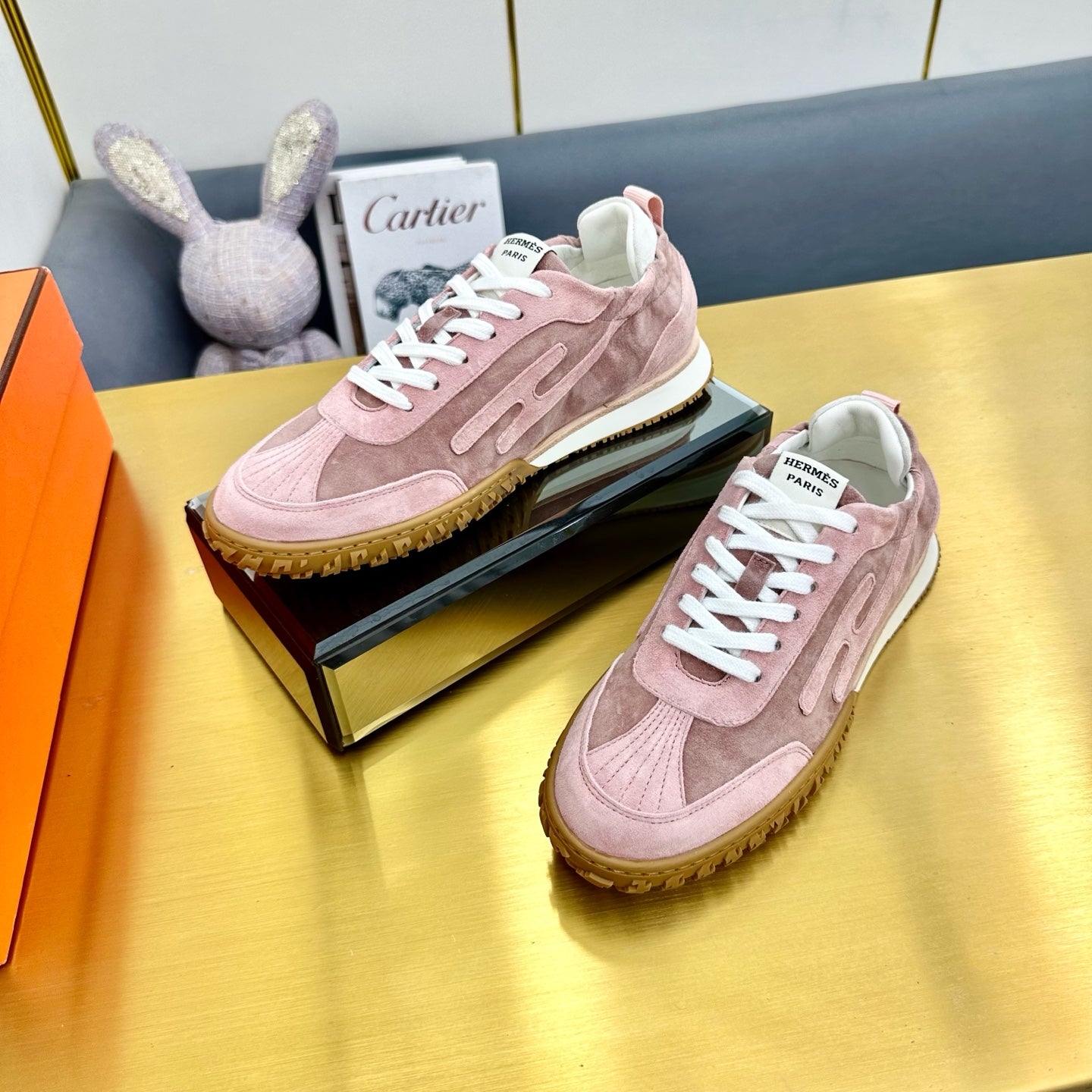 JET SNEAKER IN LIGHT PINK SUEDE、mysite、Cacoeks