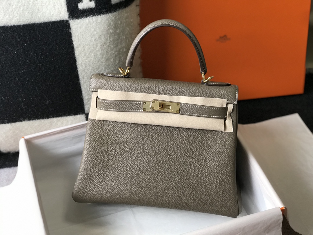 Original Copy Hermes Kelly Togo Leather Handbags More Colors-1