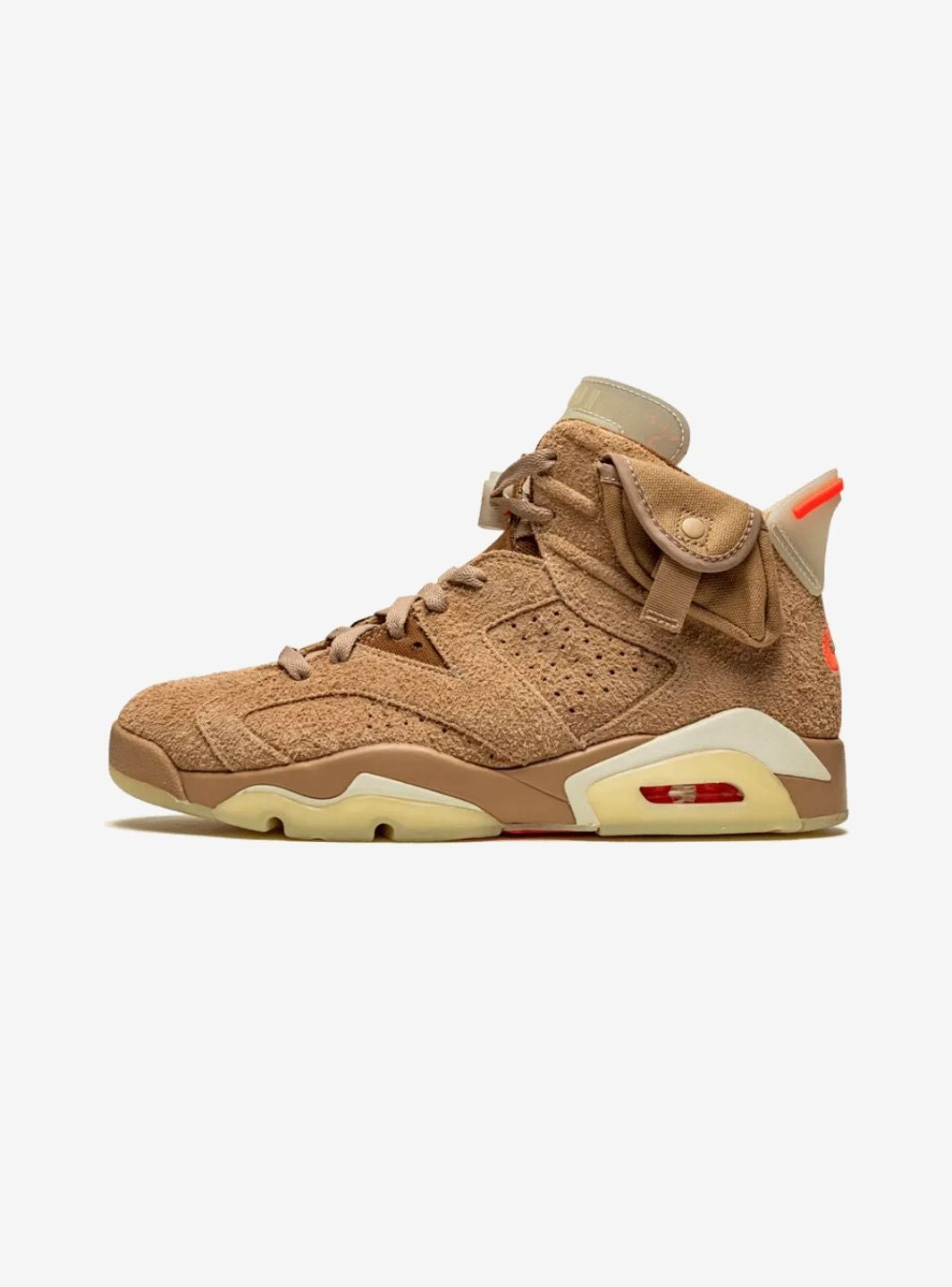 Air Jordan 6 Retro Travis Scott British Khaki、JORDAN、Cacoeks