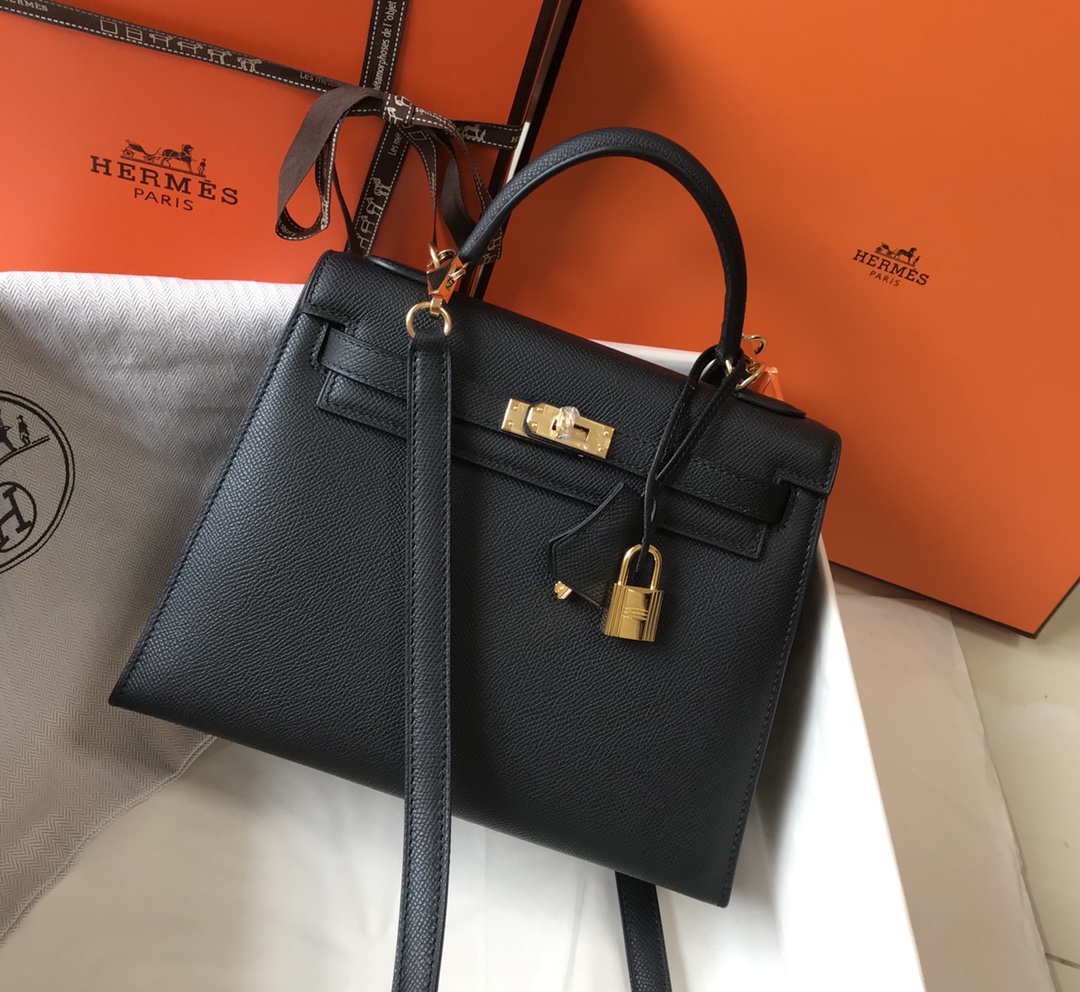 Original Copy Hermes Kelly 28cm Epsom Leather Handbags More Colors-2