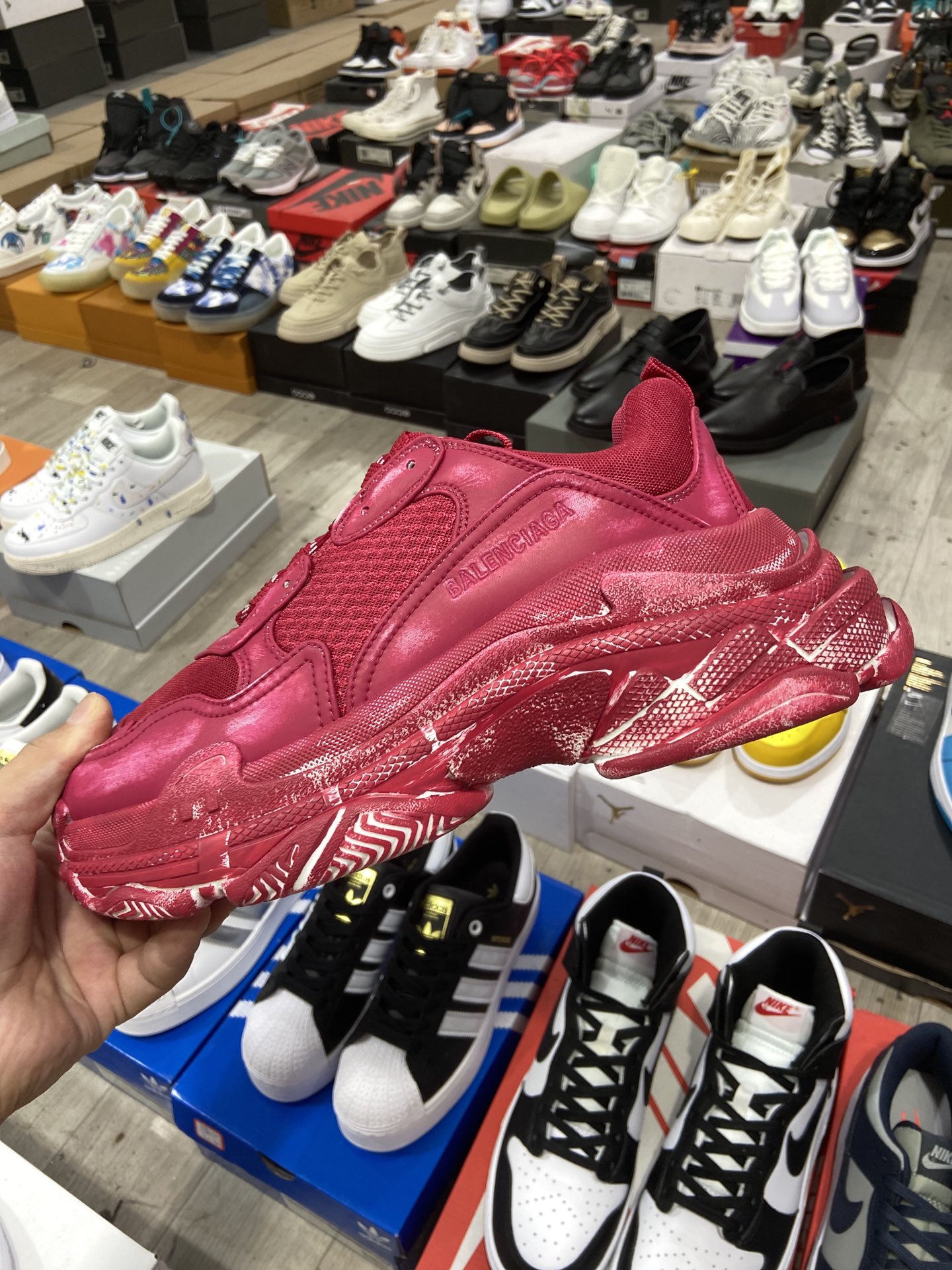 Balenciaga Triple S Sneaker Dark Red Faded、mysite、Cacoeks