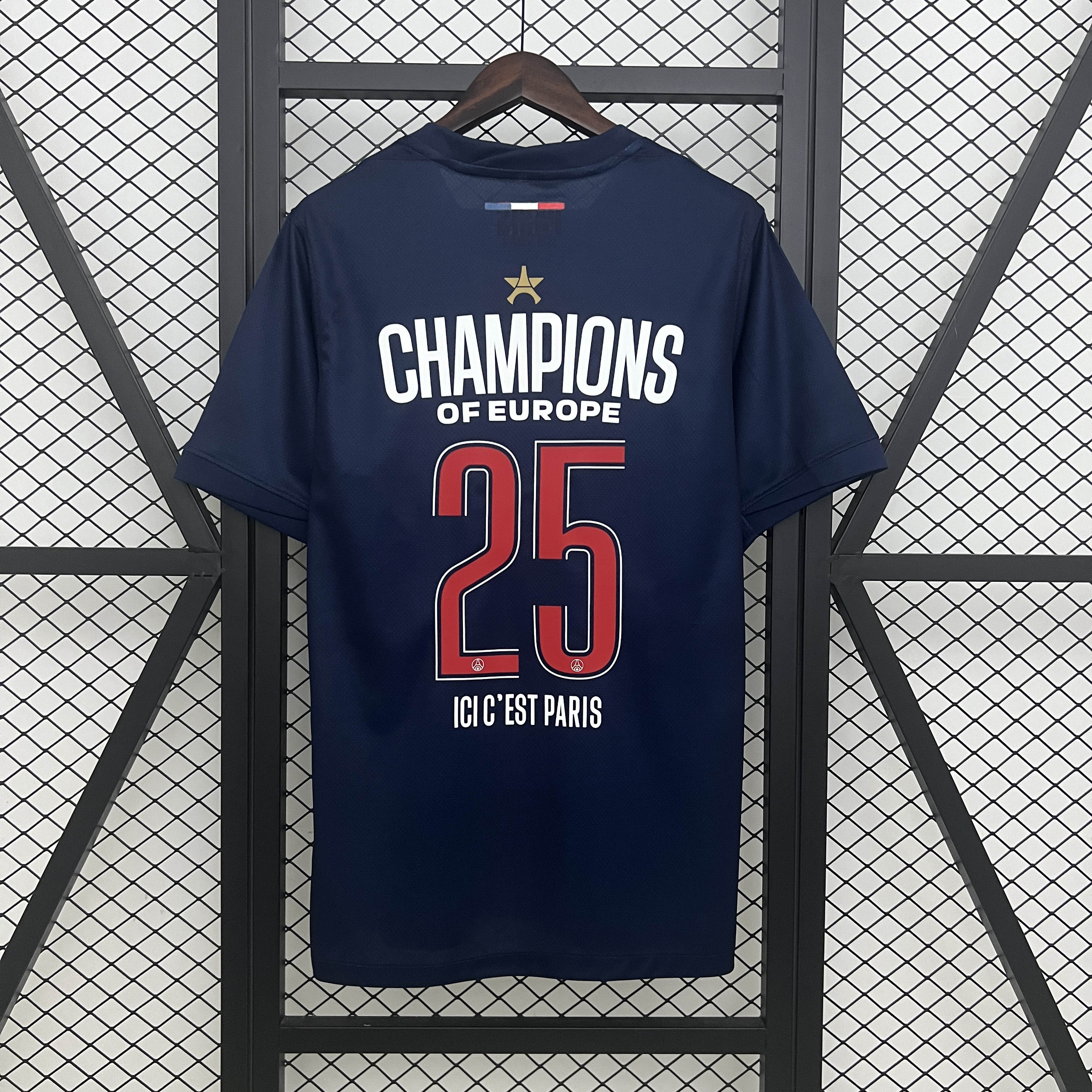 2024/2025 Psg Paris Saint-Germain Home UEFA Champions League Champion Football Shirt 1:1 Thai Quality:football jersey mysite: unitedjerseyfootball 邓江浪:football