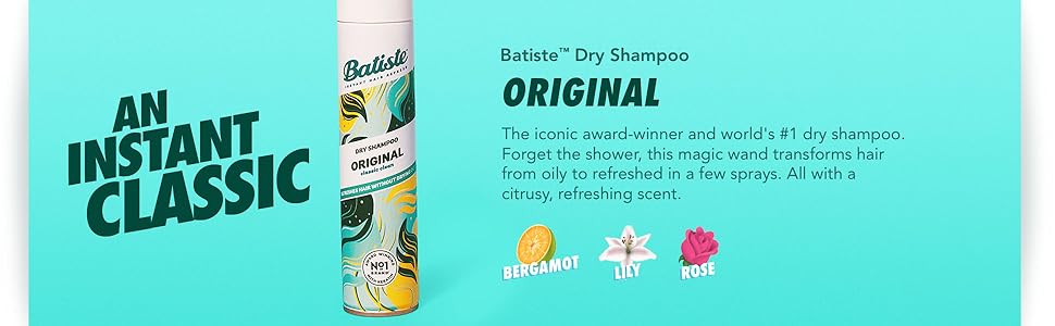 Batiste instantly refreshes your hair