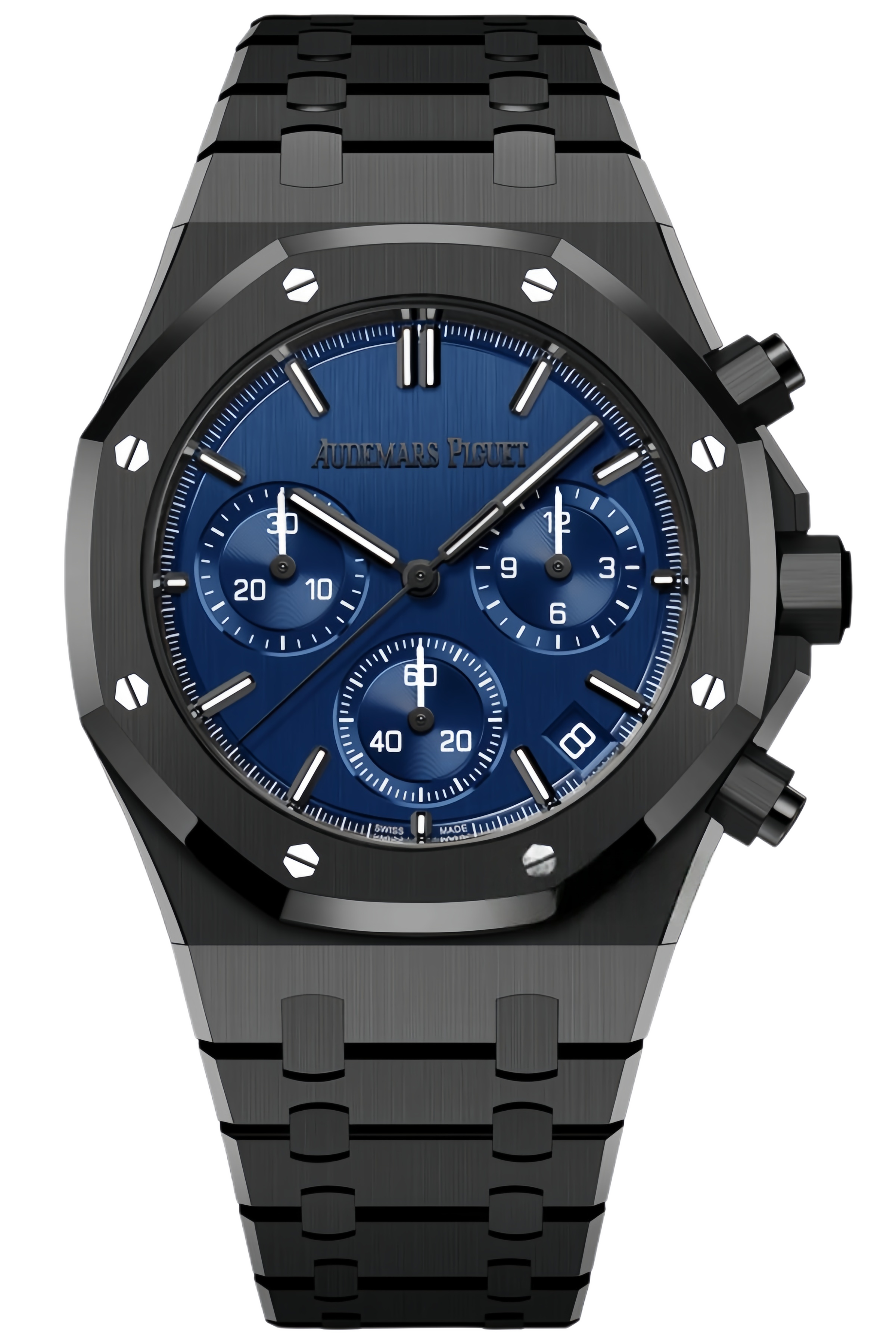 Audemars Piguet Royal Oak Offshore Chronograph Ref. 26240CE.OO.1225CE.98 Super Clone Watch – 44mm Ceramic Case Blue Dial Swiss Replica