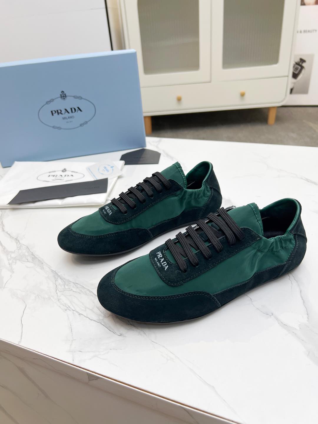 COLLAPSE SNEAKERS IN BLACK SUEDE AND FOREST GREEN NYLON、mysite、Cacoeks