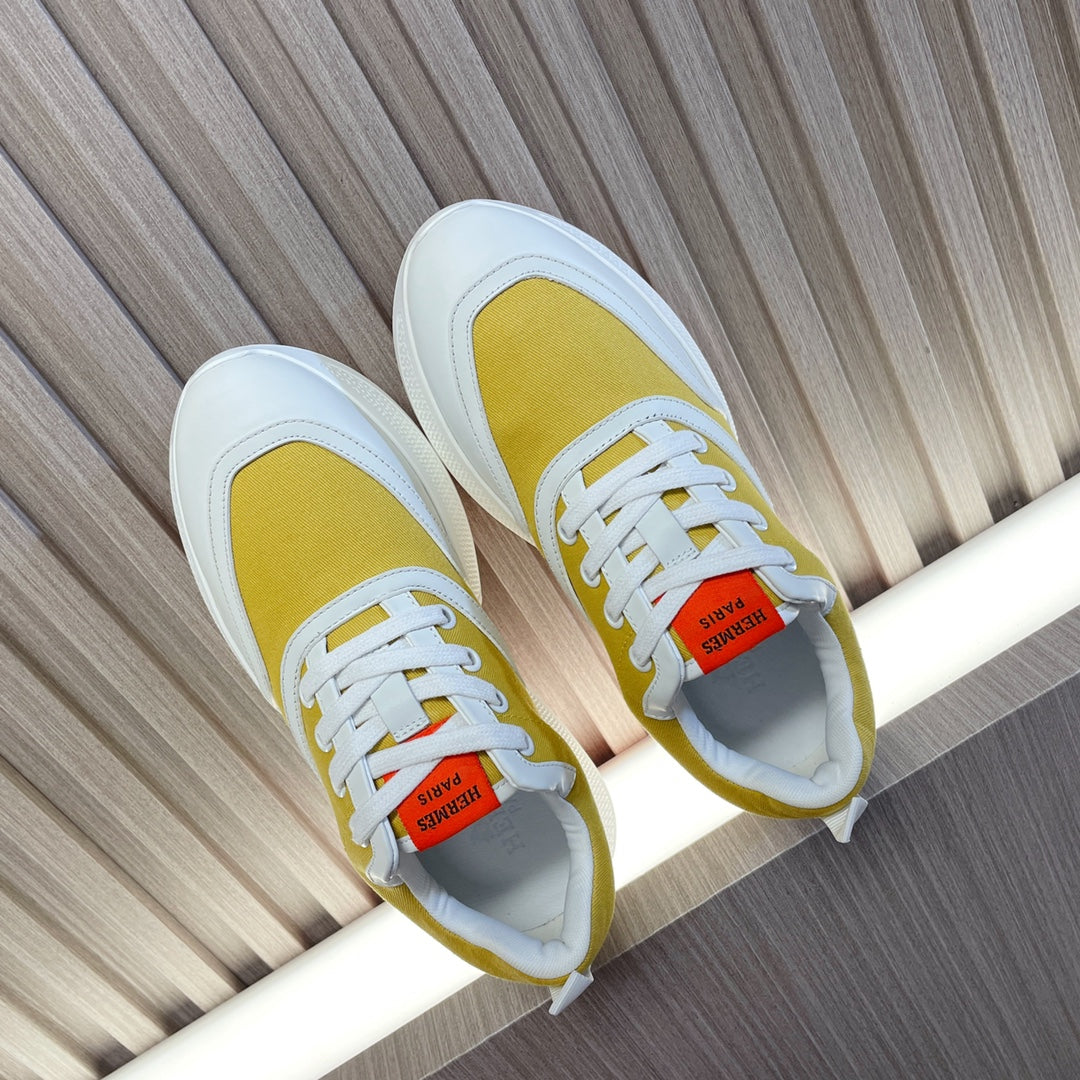 GIGA SNEAKER YELLOW MIX WHITE CALFSKIN、mysite、Cacoeks