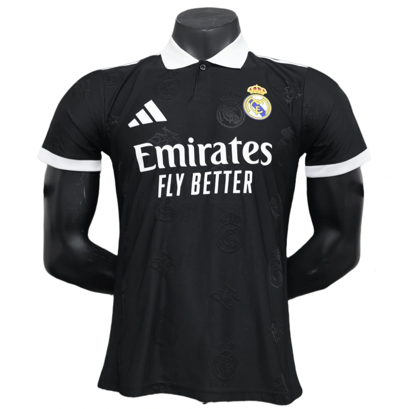 25-26 Real Madrid Polo Shirt Black soccer jersey-Player Version: Ajax 24-25 Home Stadium Jersey - Fans Version mysite: Adidas luxuryfootballshirts.com: https://www.luxuryfootballshirts.com/