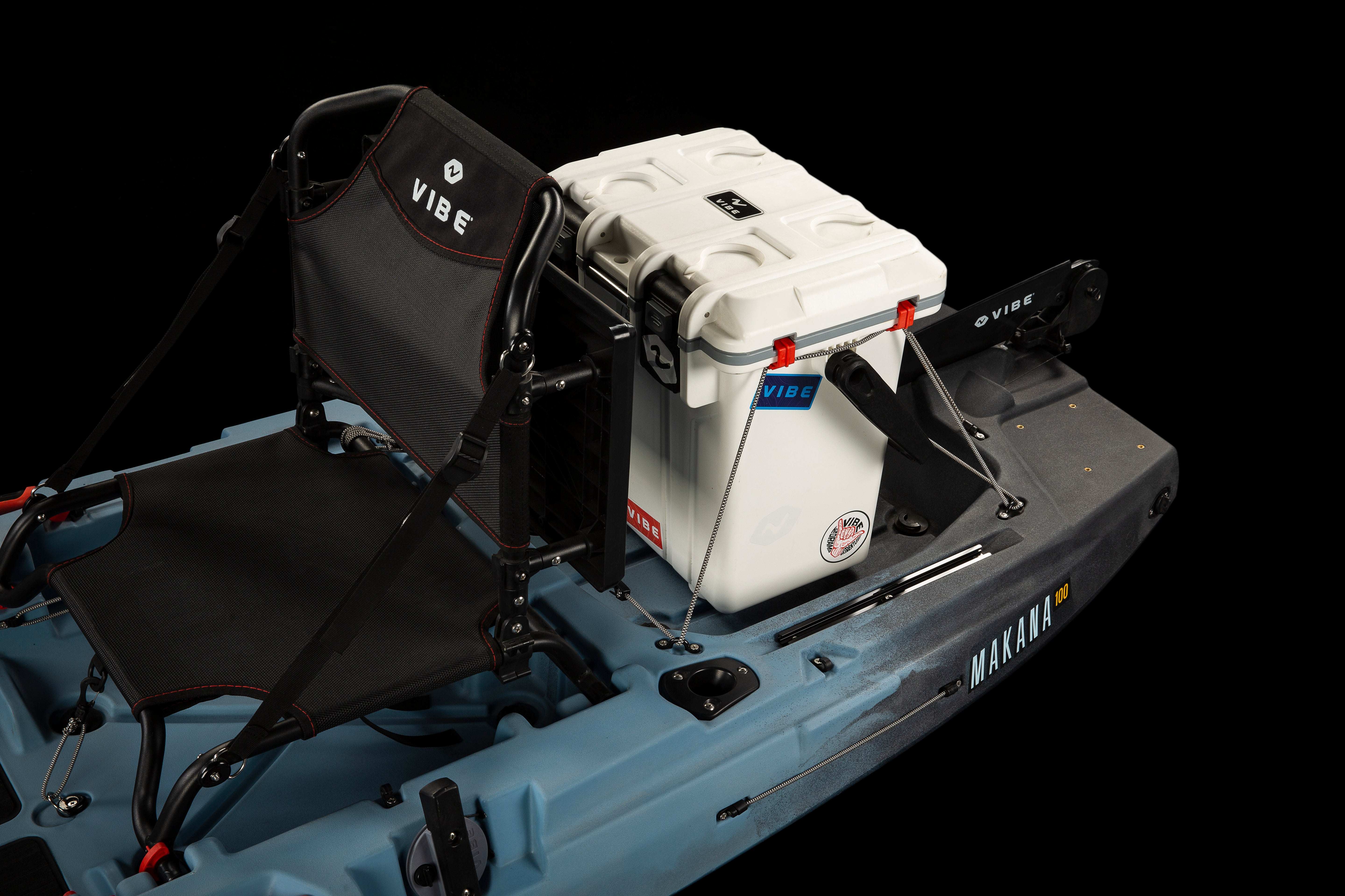 Vibe Kayaks Hero Framed seat in Makana 100 Vibe Kayaks Hero framed seat with a Summit Perch
