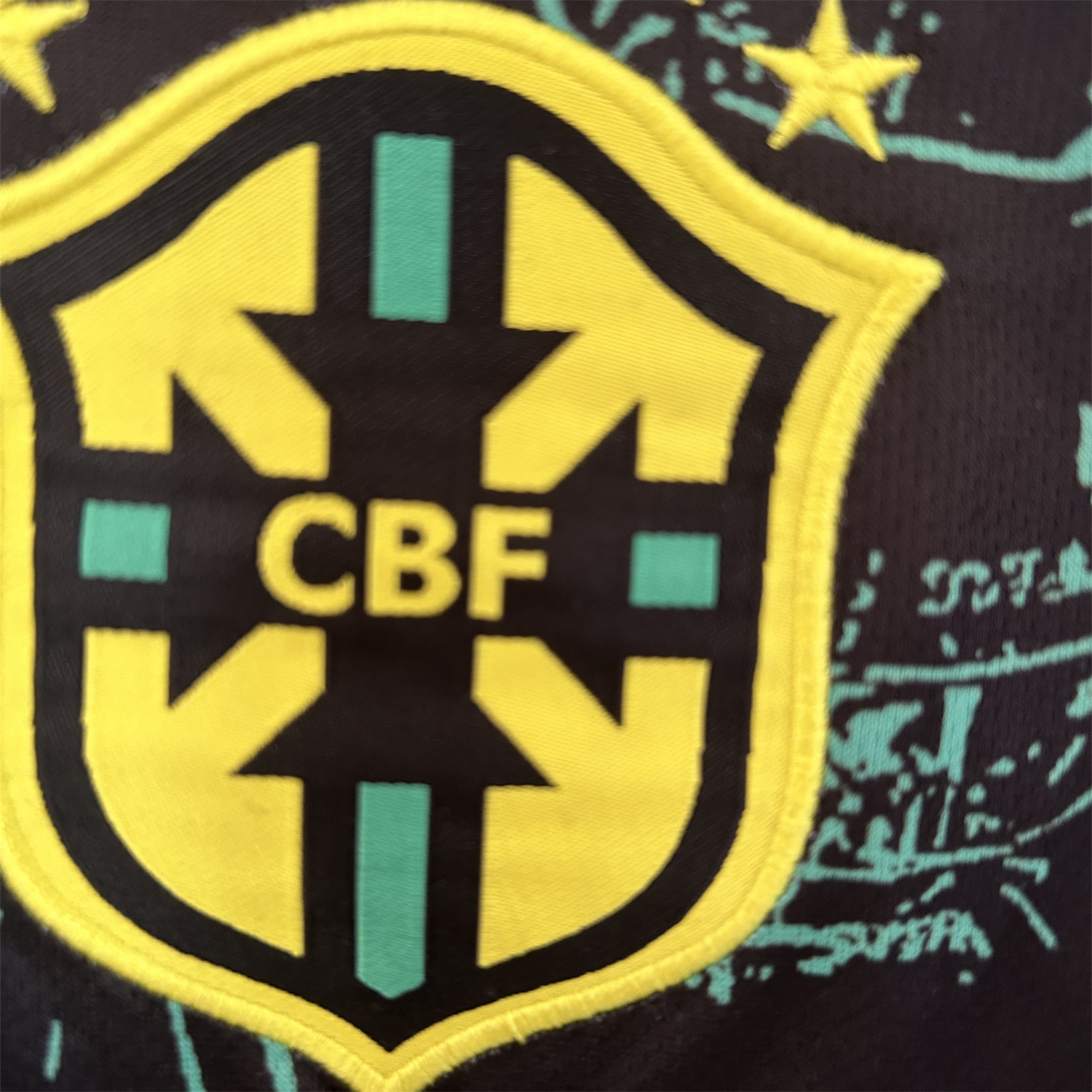 foot-Brazil 2024 Black and Green Church Jersey - Fans Version