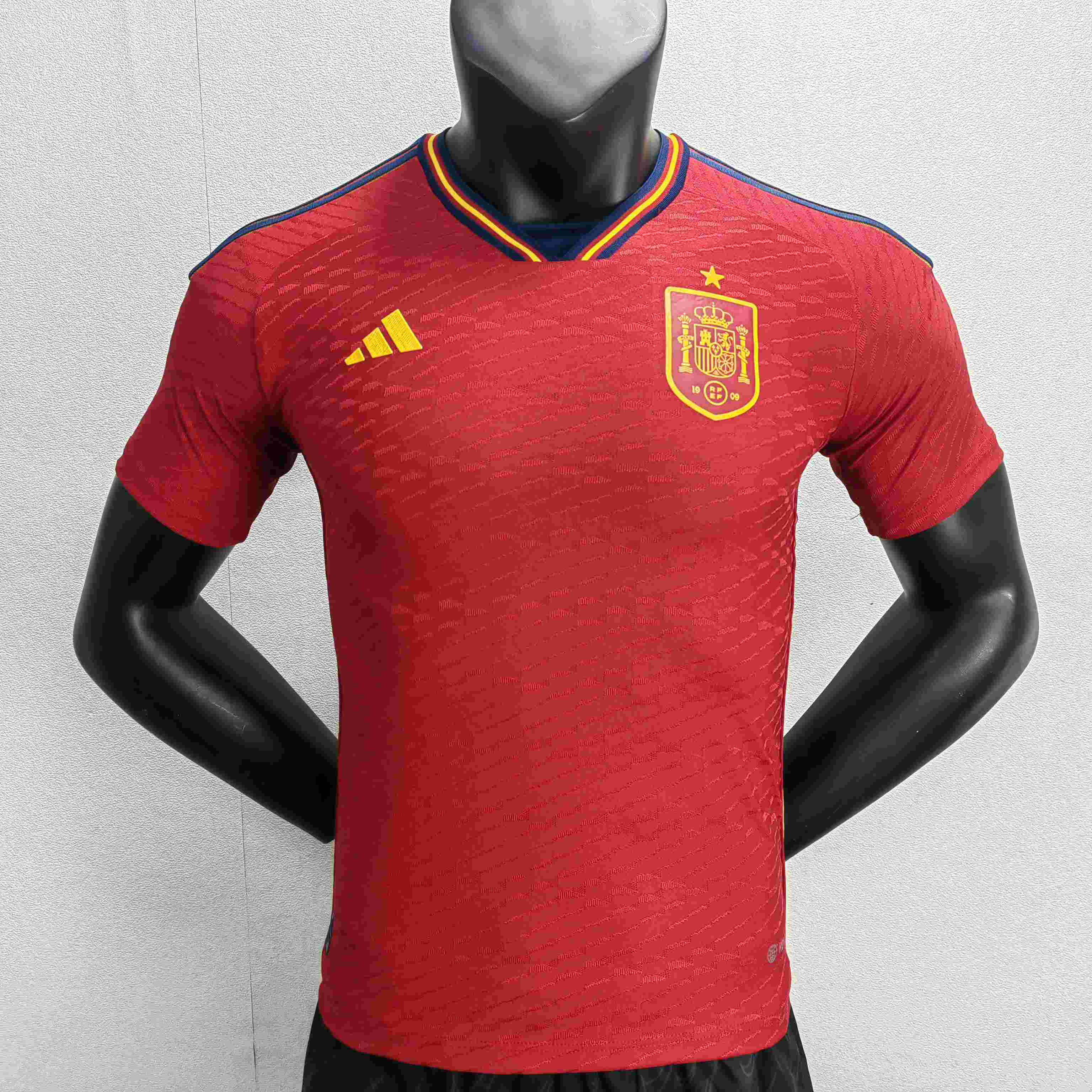 2022 FIFA World Cup Player Version Spain Home Soccer Shirt-mysite Custom Football Kit- Nextkits