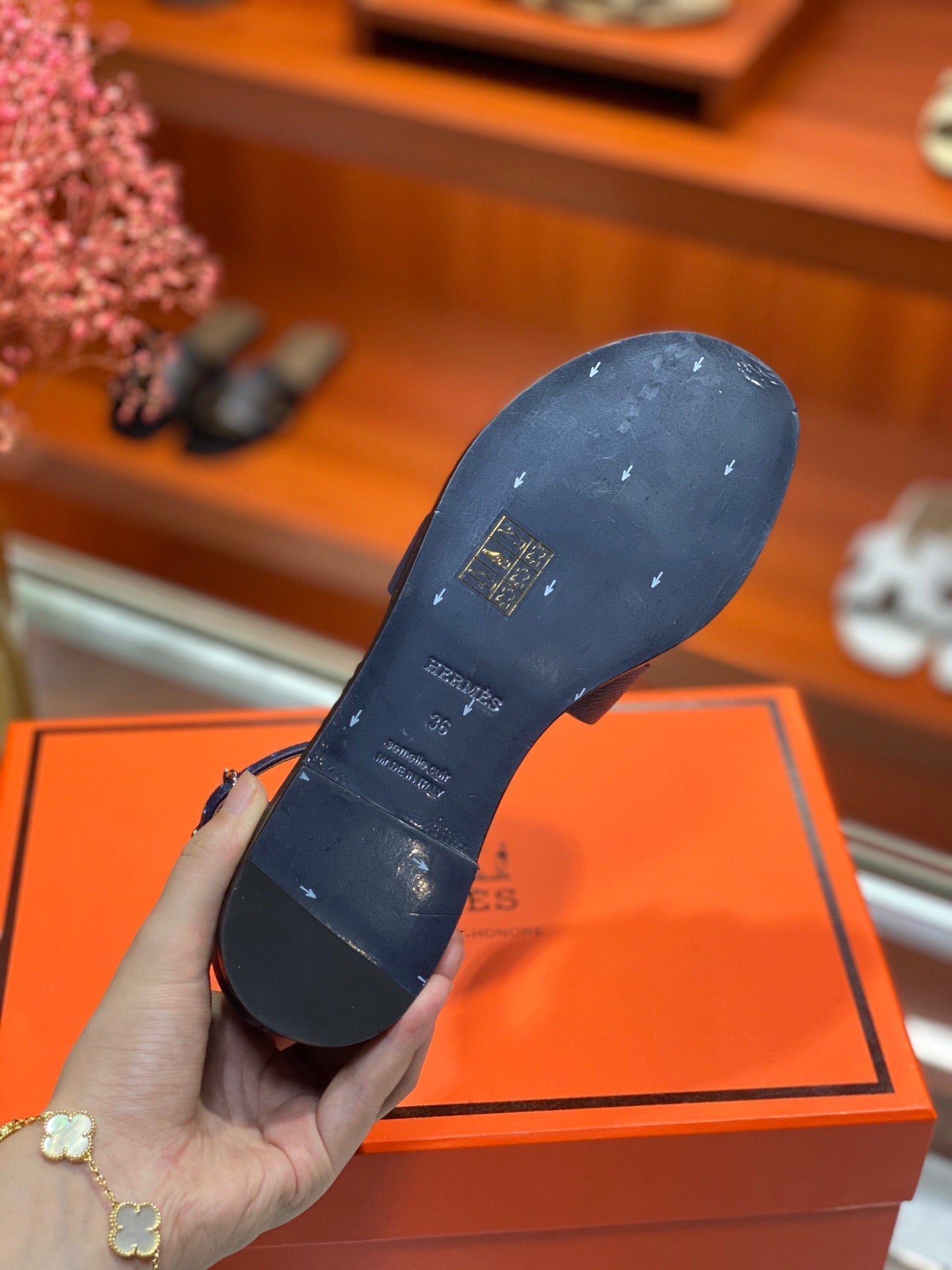 SANTORINI SANDAL NAVY CALFSKIN、mysite、Cacoeks