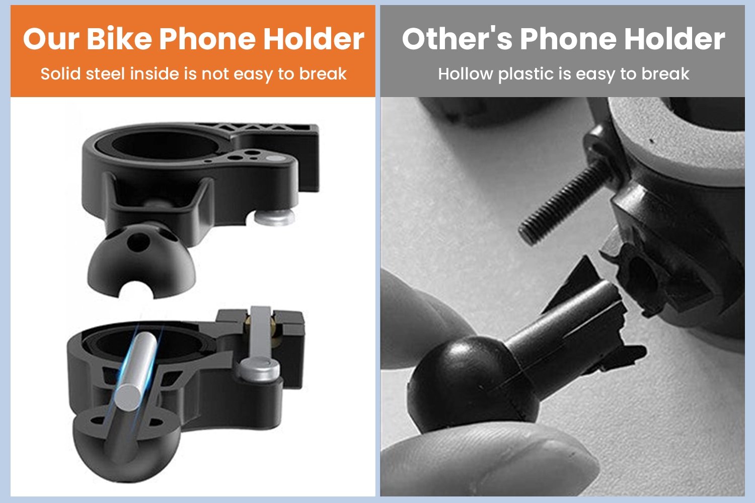 ACRUNU Lock Rotatable Ebike Phone Holder、mySite、bearsvspackers