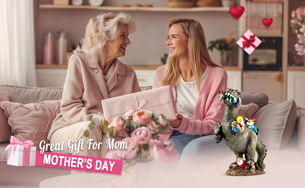 mothers day gifts garden decor yard decorations outdoor dinosaur gnomes garden statues for outside