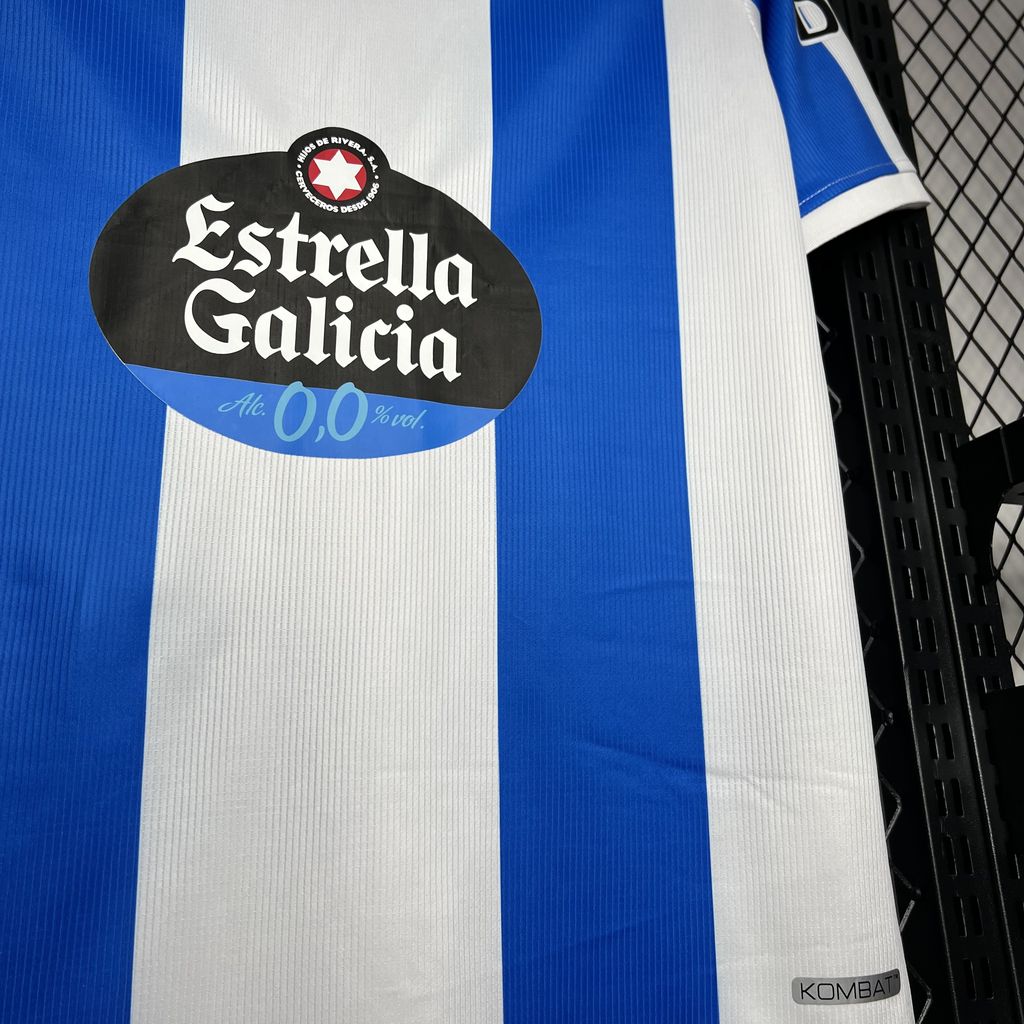 ManixJersey.com | Deportivo de La Coruña 24-25 Home Stadium Jersey - Fans Version -Customize Name, Number and Patch | Worldwide Shipping