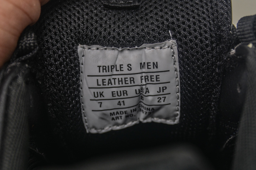 Balenciaga Triple S Logotype Sneaker in Black、mysite、Cacoeks