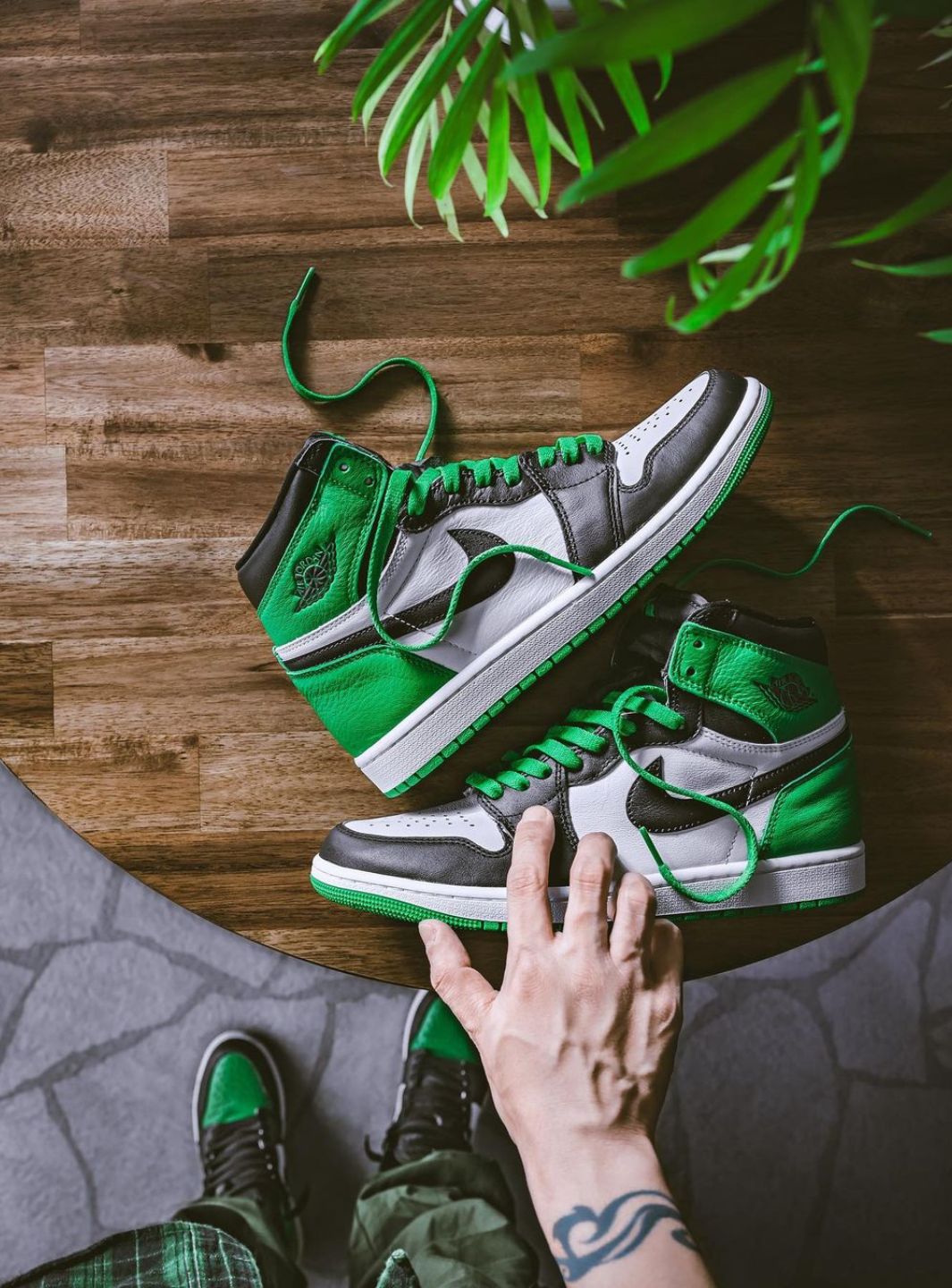 Air Jordan 1 Retro High OG Lucky Green、JORDAN、Cacoeks