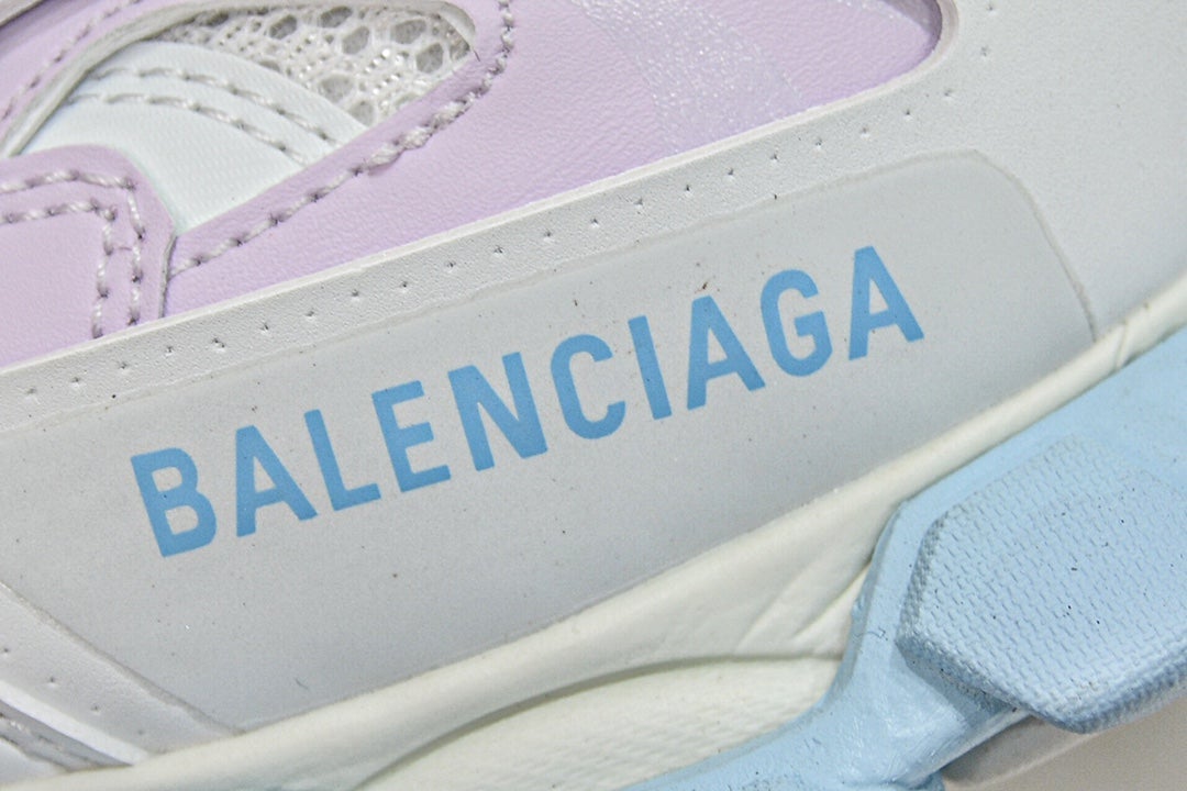 Balenciaga Track Mule in White Light Blue、mysite、Cacoeks