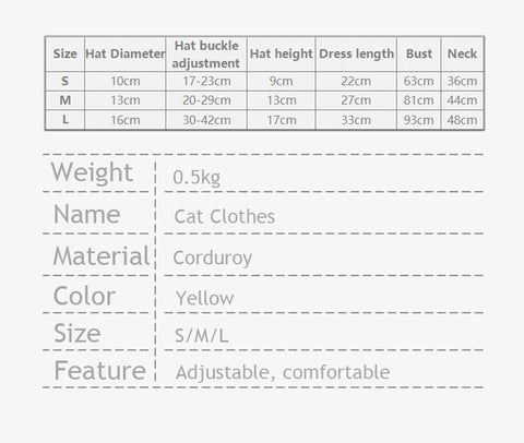 Halloween Cat Dog Hat Clothes Pumpkin Set