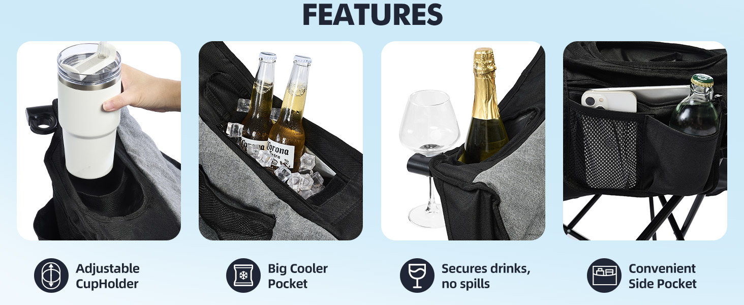 padded camping chair