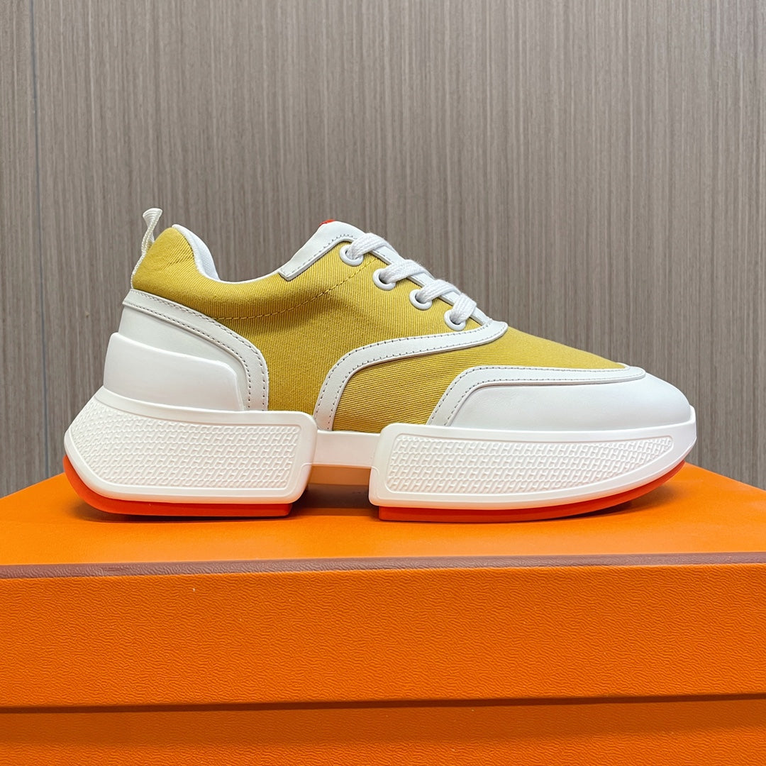 GIGA SNEAKER YELLOW MIX WHITE CALFSKIN、mysite、Cacoeks