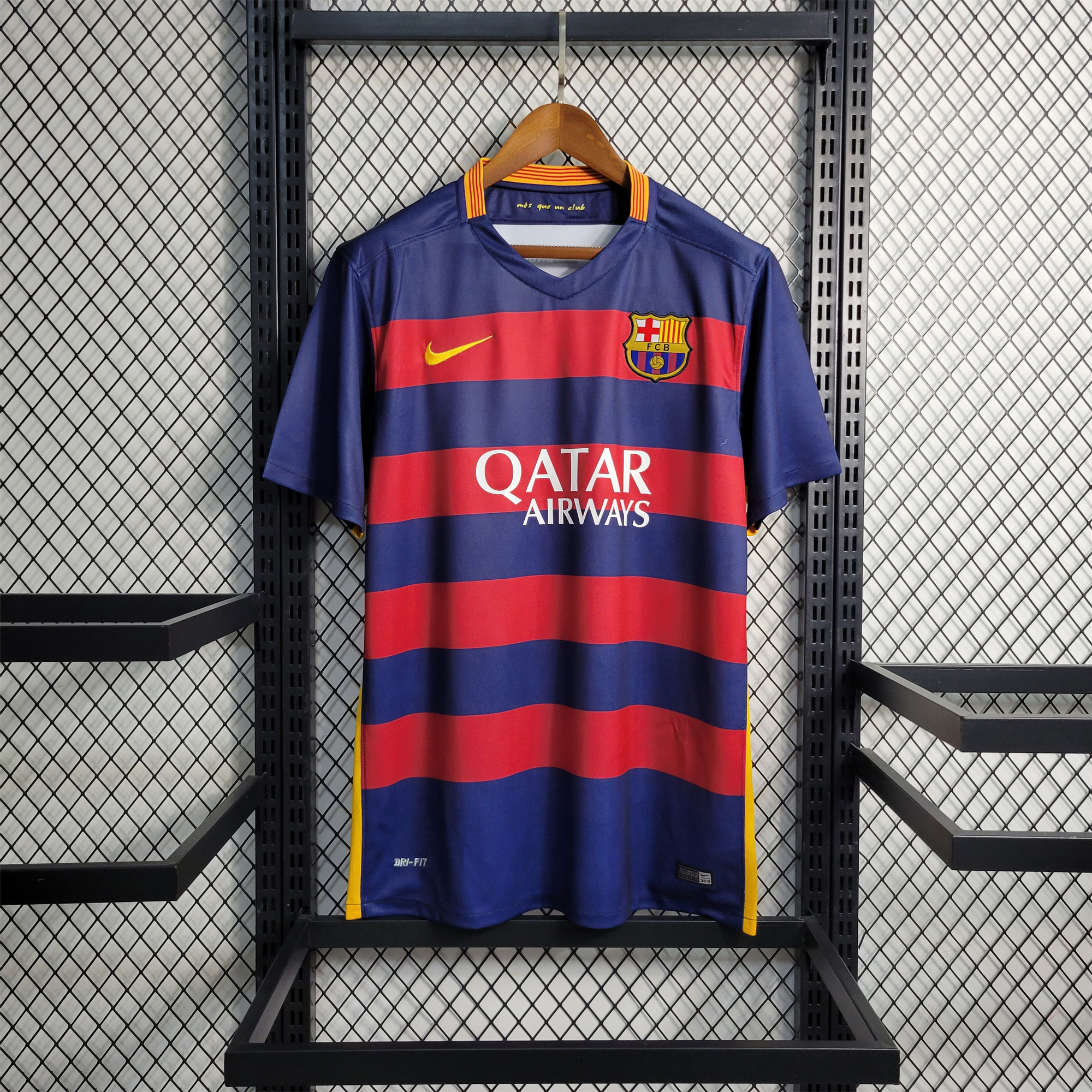 ManixJersey.com | Retro Barcelona 15-16 Home Stadium Jersey -Customize Name, Number and Patch | Worldwide Shipping