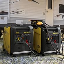 generator inverter gas powered champion 4500 watts backup outage quiet portable rv storm generators