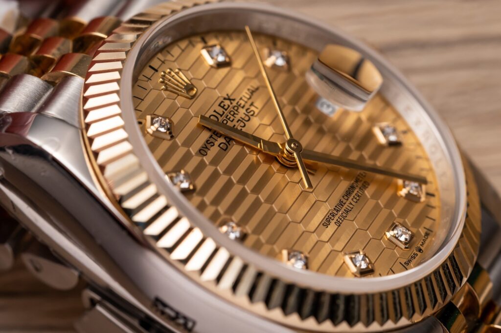 Đồng Hồ Rolex DateJust Bọc Vàng Thật Mặt Nếp Gấp GMF 36mm (1)